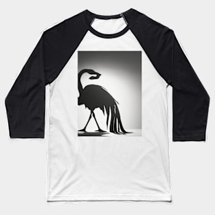 Flamingo Shadow Silhouette Anime Style Collection No. 137 Baseball T-Shirt